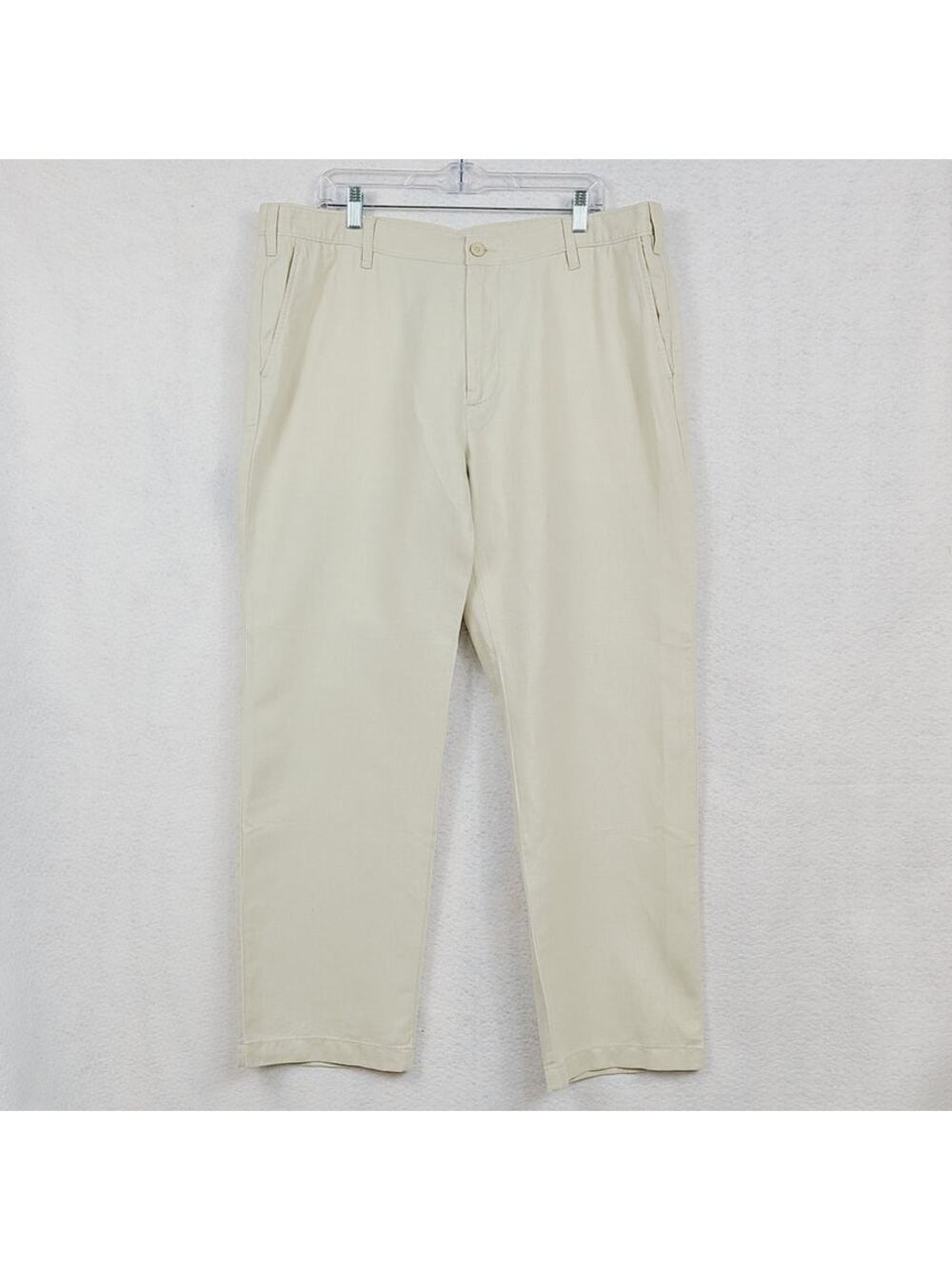 Nautica Classic Fit Linen Blend Pants, Tan Men's Size 38/30, EUC